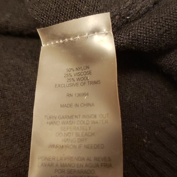 Black Embellished Sweater Size L - Picture 10 of 12